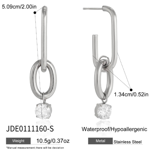 Boucles d’oreilles en acier – E0111160-S