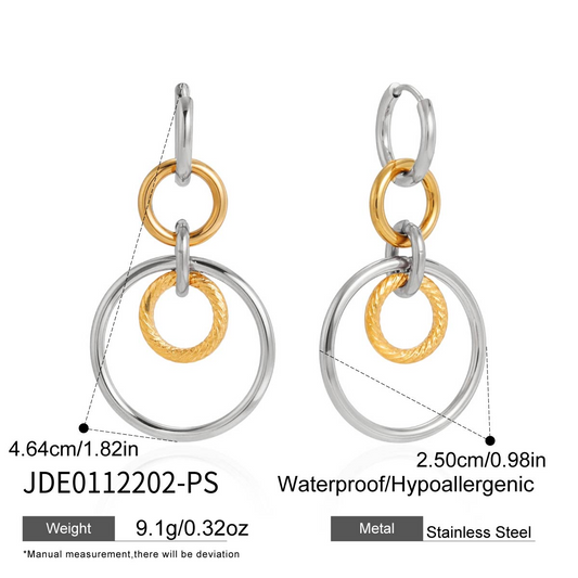 Boucles d’oreilles en acier – E0112202-PS