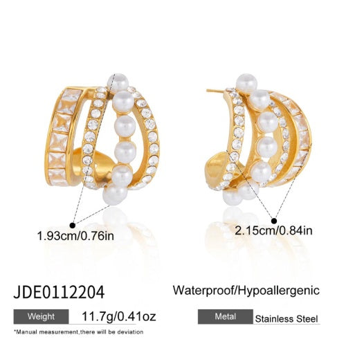 Boucles d’oreilles en acier – E0112204