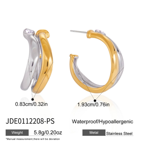 Boucles d’oreilles en acier – E0112208-PS