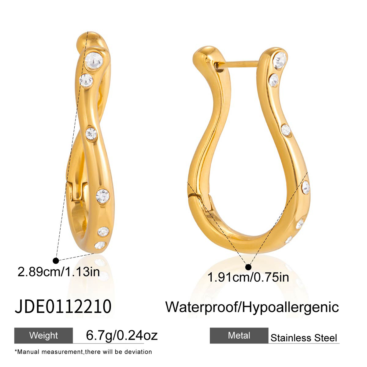 Boucles d’oreilles en acier – E0112210