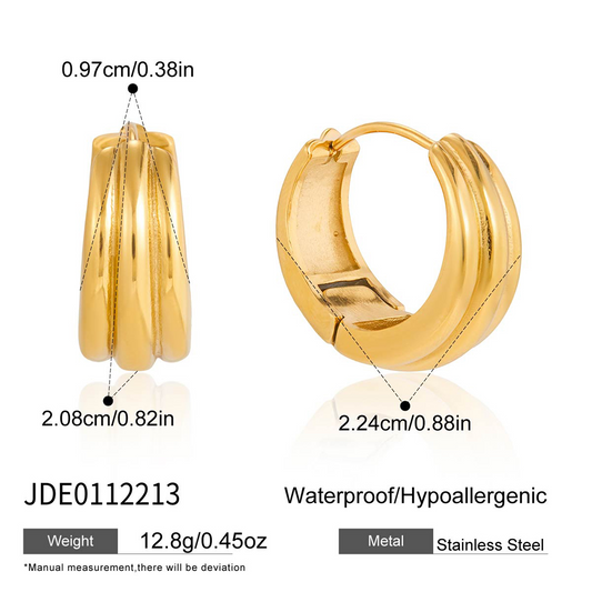 Boucles d’oreilles en acier – E0112213