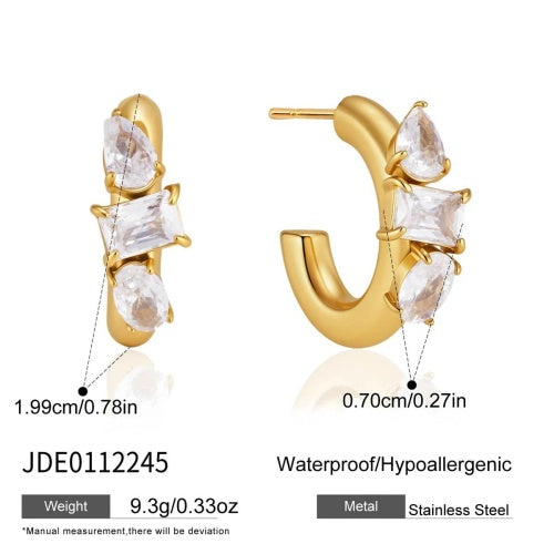 Boucles d’oreilles en acier – E0112245
