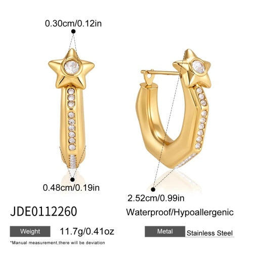BOUCLES D’OREILLES ACIER REF E0112260