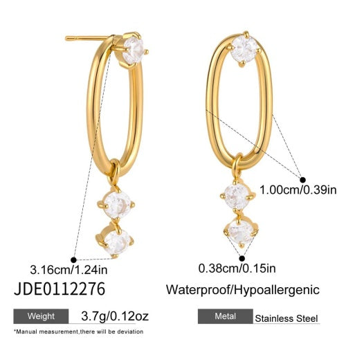 Boucles d’oreilles en acier – E0112276