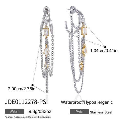 Boucles d’oreilles en acier – E0112278-PS