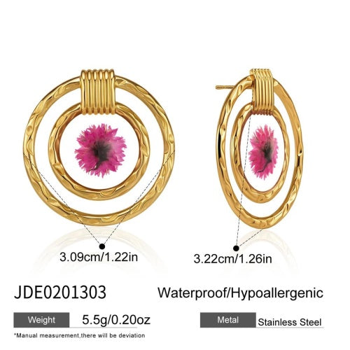 Boucles d’oreilles en acier – E0201303