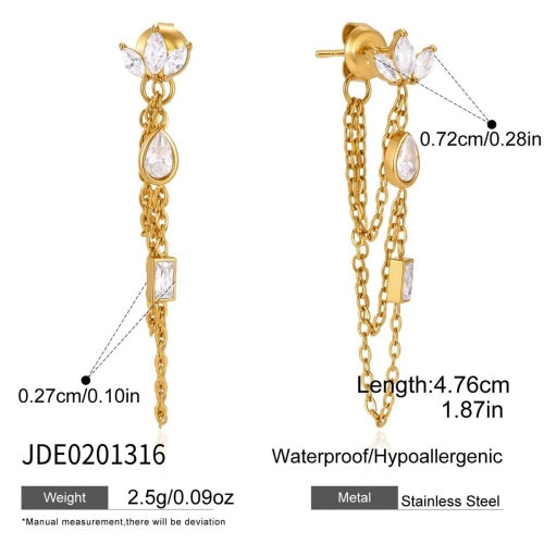 Boucles d’oreilles en acier – E0201316