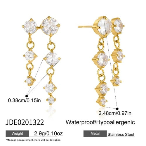 Boucles d’oreilles en acier – E0201322