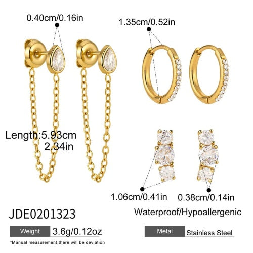 Boucles d’oreilles en acier – E0201323