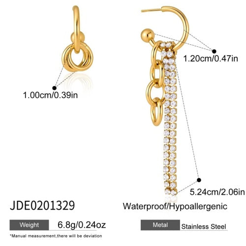 Boucles d’oreilles en acier – E0201329