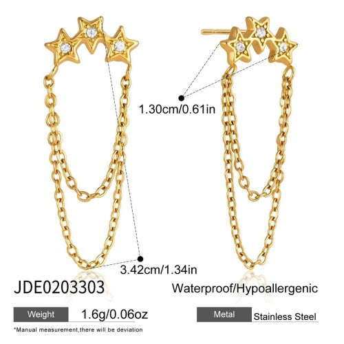 Boucles d’oreilles en acier – E0203303