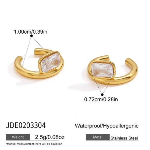 Boucles d’oreilles en acier – E0203304