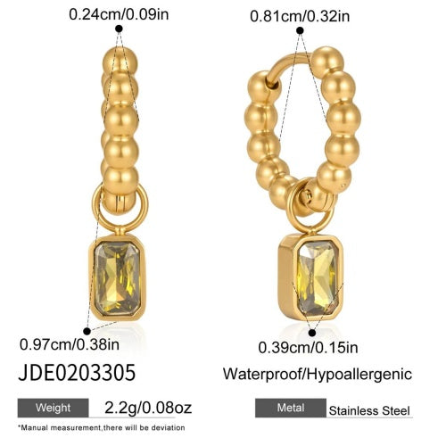 Boucles d’oreilles en acier – E0203305