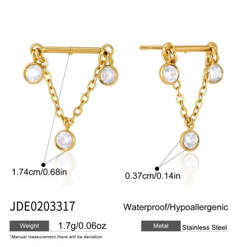 Boucles d’oreilles en acier – E0203317