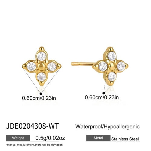 Boucles d’oreilles en acier – E0204308-WT