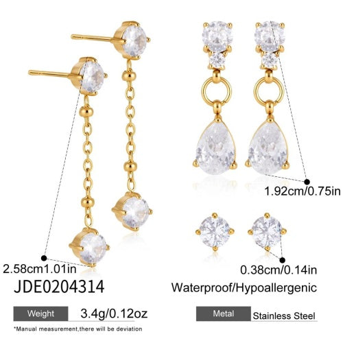 Boucles d’oreilles en acier – E0204314