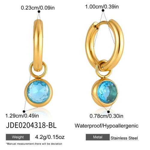 Boucles d’oreilles en acier – E0204318-BL