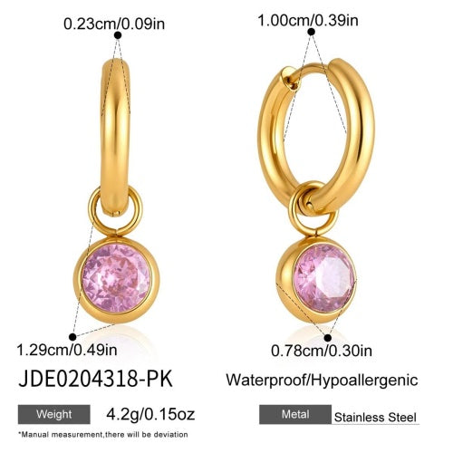 Boucles d’oreilles en acier – E0204318-PK