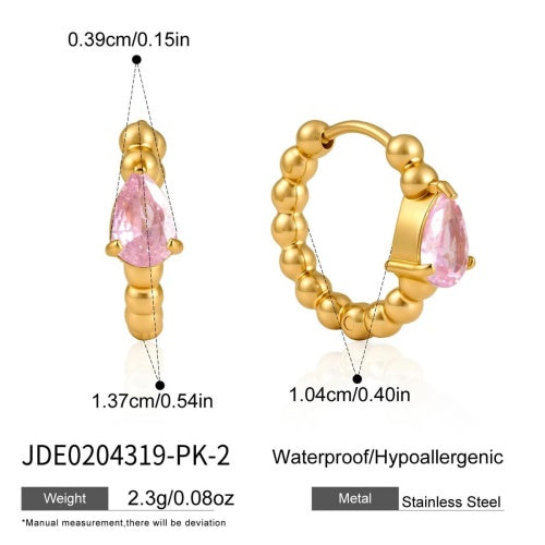 Boucles d’oreilles en acier – E0204319-PK-2