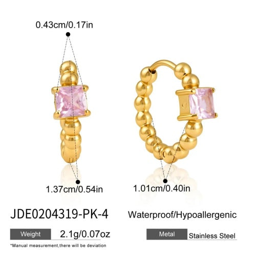 Boucles d’oreilles en acier – E0204319-PK-4