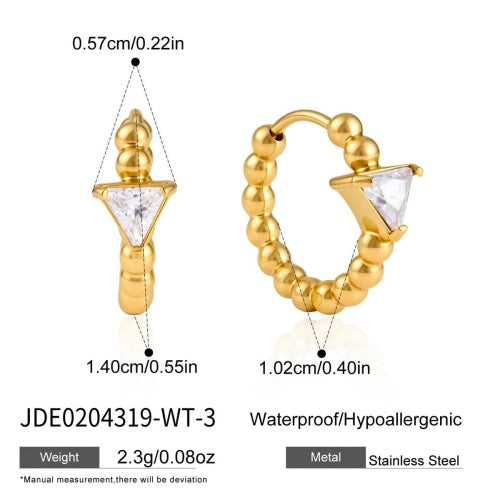 Boucles d’oreilles en acier – E0204319-WT-3