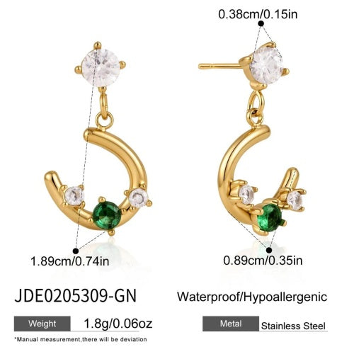 Boucles d’oreilles en acier – E0205309-GN