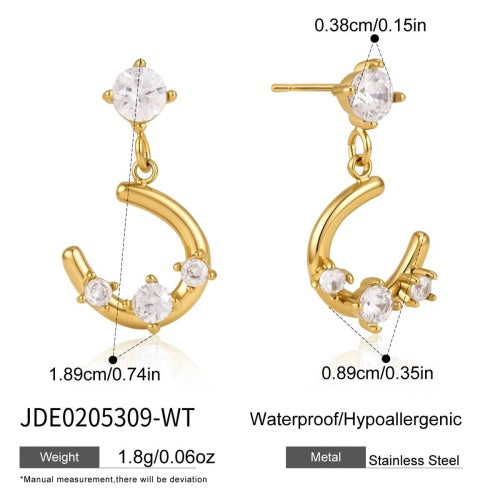 Boucles d’oreilles en acier – E0205309-WT