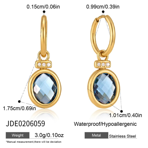 BOUCLES D’OREILLES ACIER REF E0206059