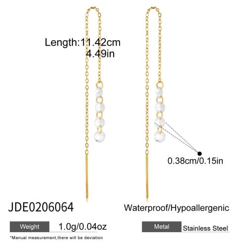 BOUCLES D’OREILLES ACIER REF E0206064