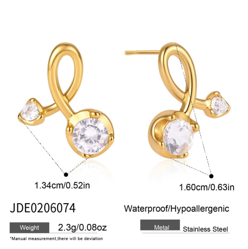 BOUCLES D’OREILLES ACIER REF E0206074