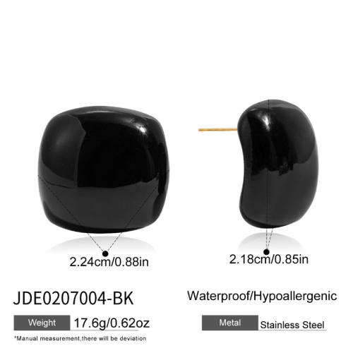 Boucles d’oreilles en acier – E0207004-BK