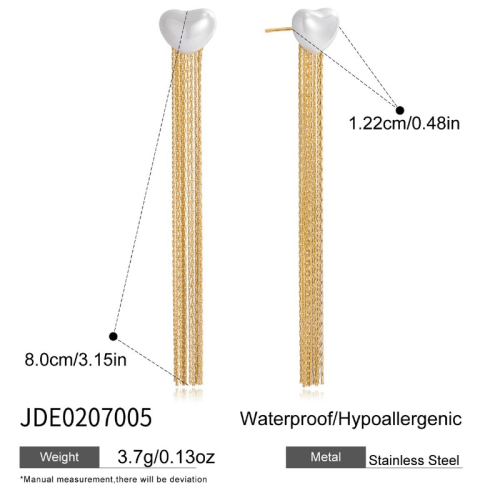 Boucles d’oreilles en acier – E0207005