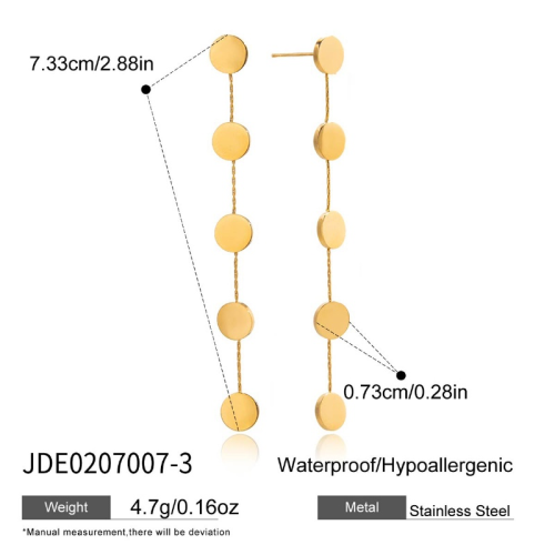 Boucles d’oreilles en acier – E0207007-3