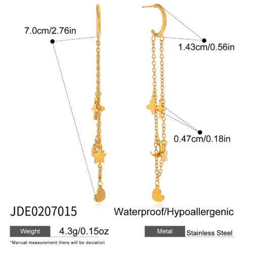 Boucles d’oreilles en acier – E0207015