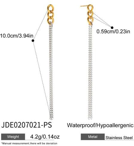 Boucles d’oreilles en acier – E0207021-PS