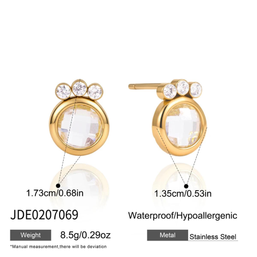 BOUCLES D’OREILLES ACIER REF E0207069