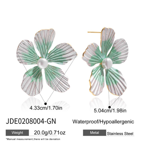 Boucles d’oreilles en acier – E0208004-GN