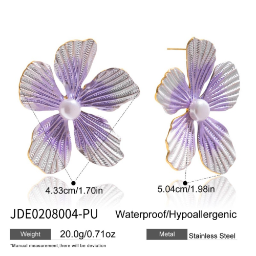 Boucles d’oreilles en acier – E0208004-PU