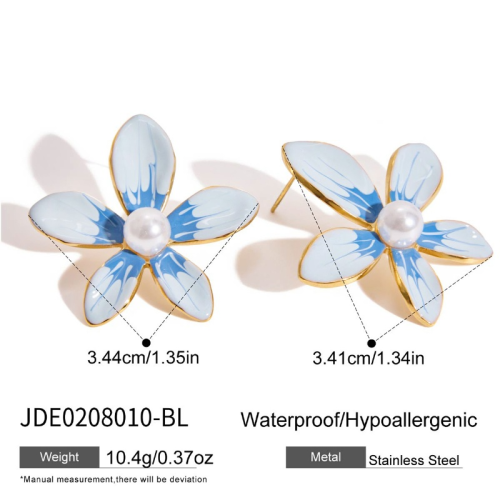 Boucles d’oreilles en acier – E0208010-BL