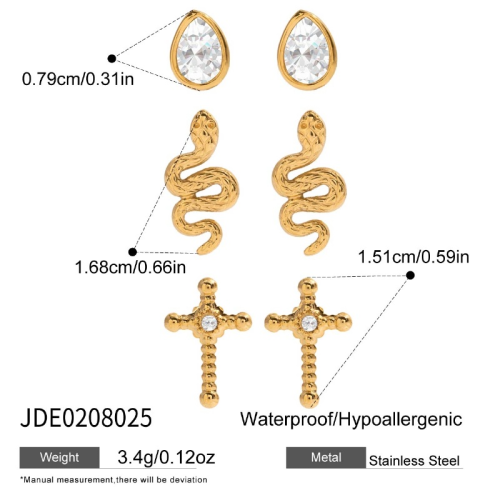 Boucles d’oreilles en acier – E0208025
