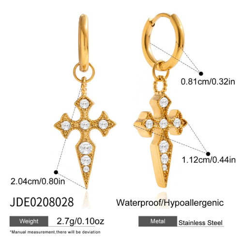 Boucles d’oreilles en acier – E0208028