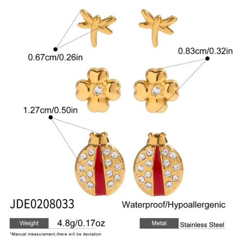 Boucles d’oreilles en acier – E0208033