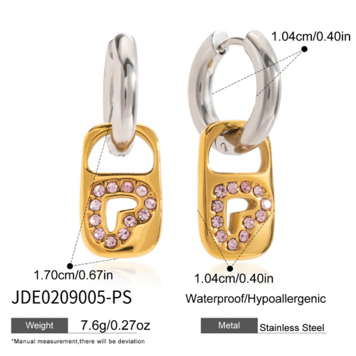 Boucles d’oreilles en acier – E0209005-PS