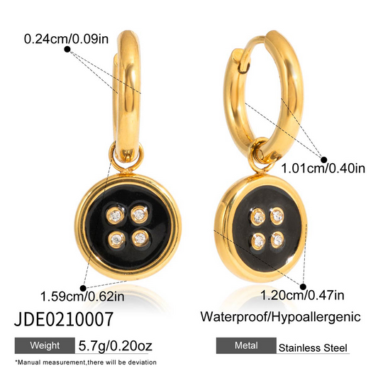 Boucles d'oreilles en acier - E0210007