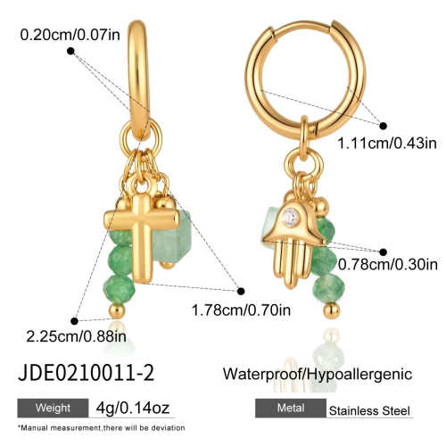 BOUCLES D’OREILLES ACIER REF E0210011-2