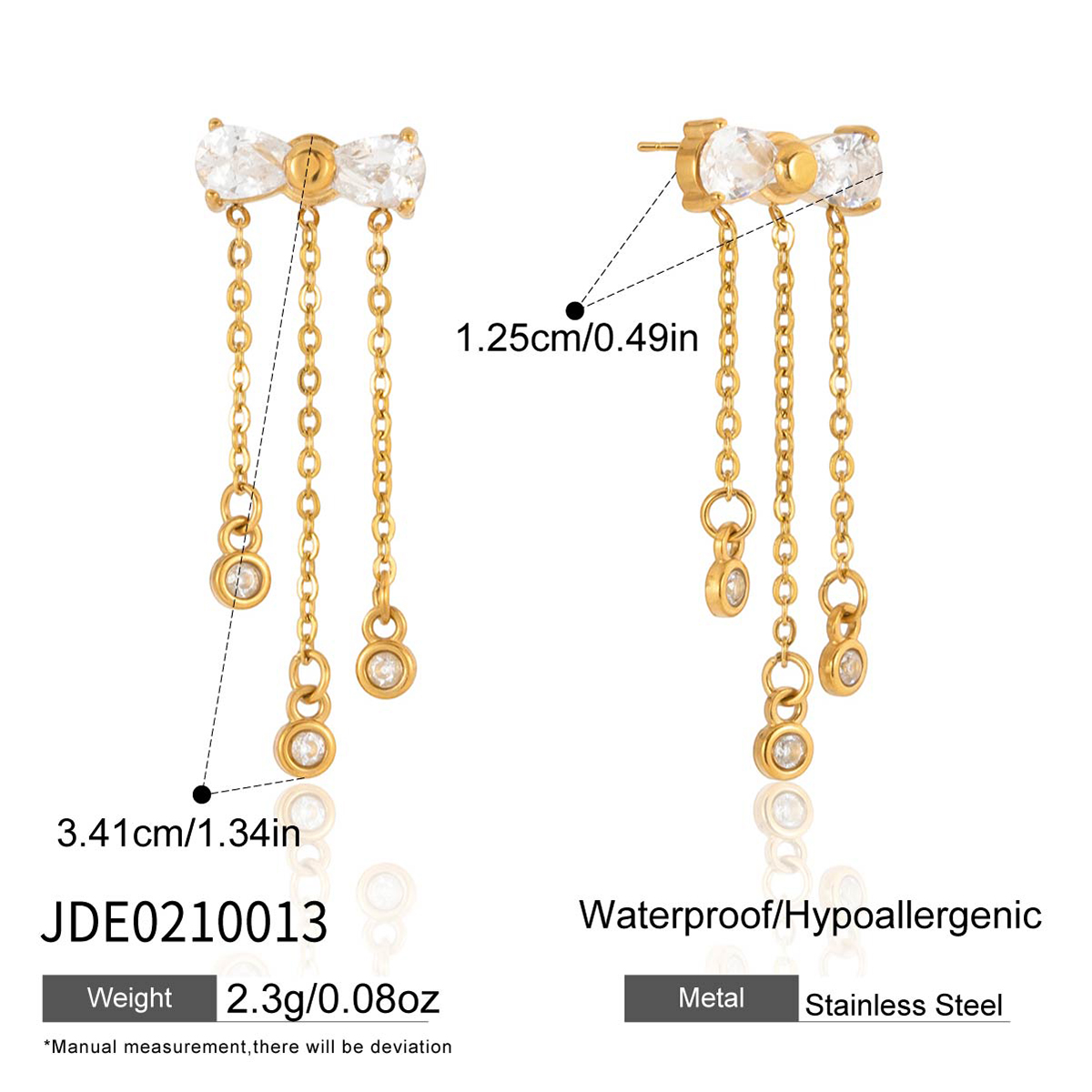 Boucles d’oreilles en acier – E0210013