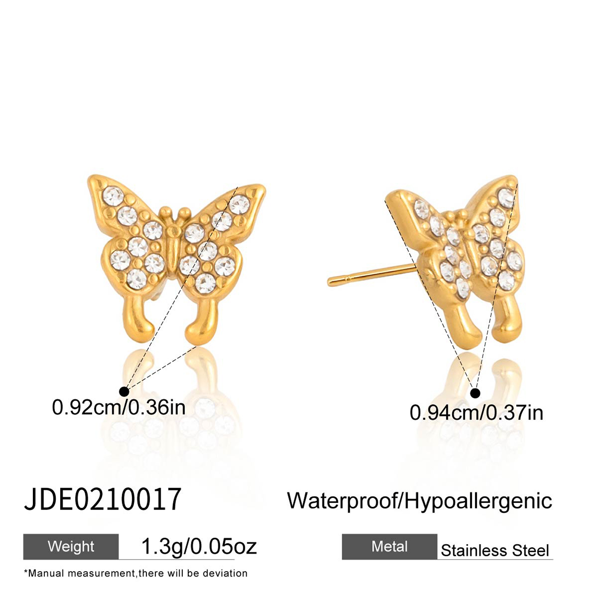 Boucles d’oreilles en acier – E0210017