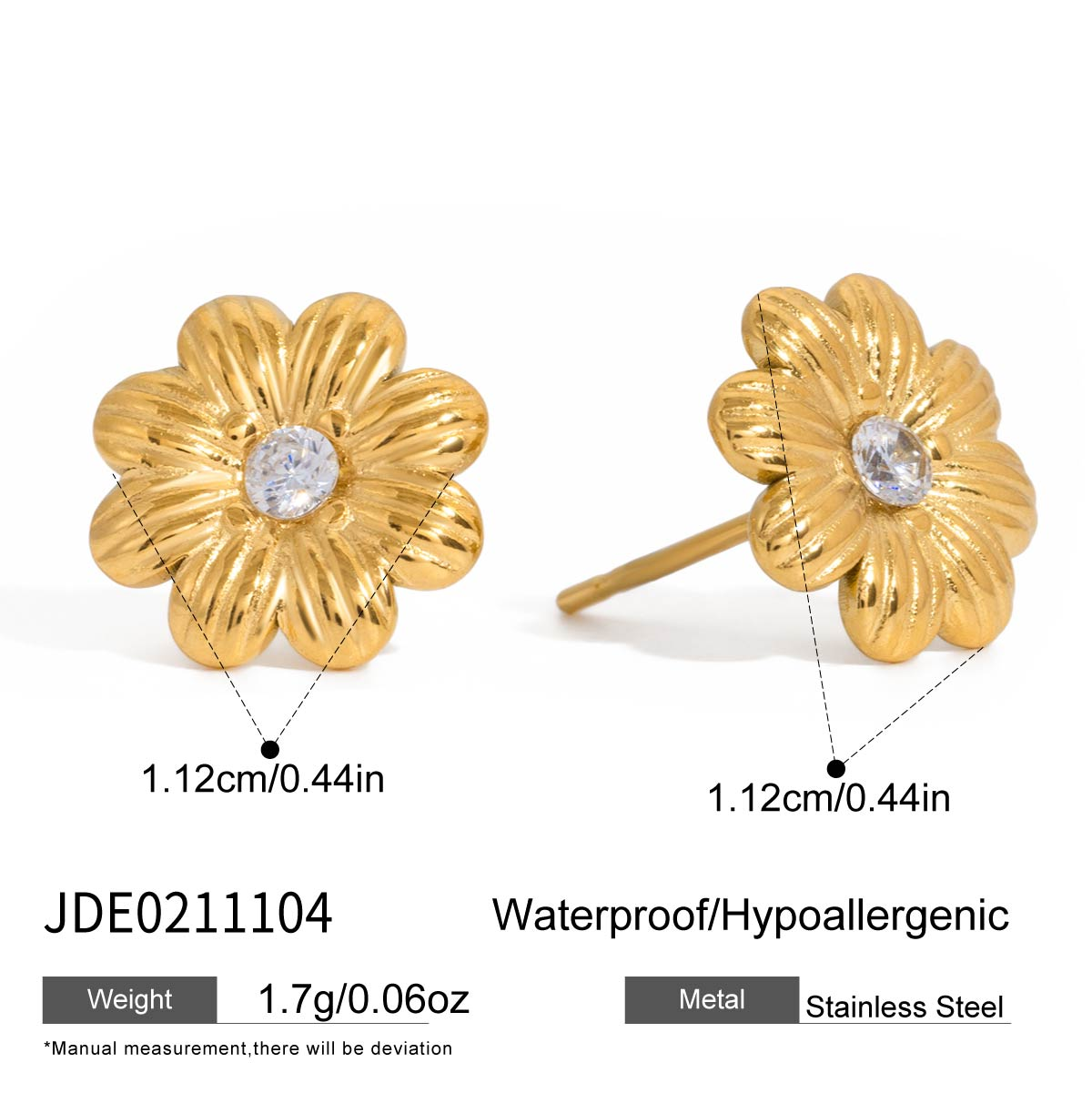 Boucles d’oreilles en acier – E0211104