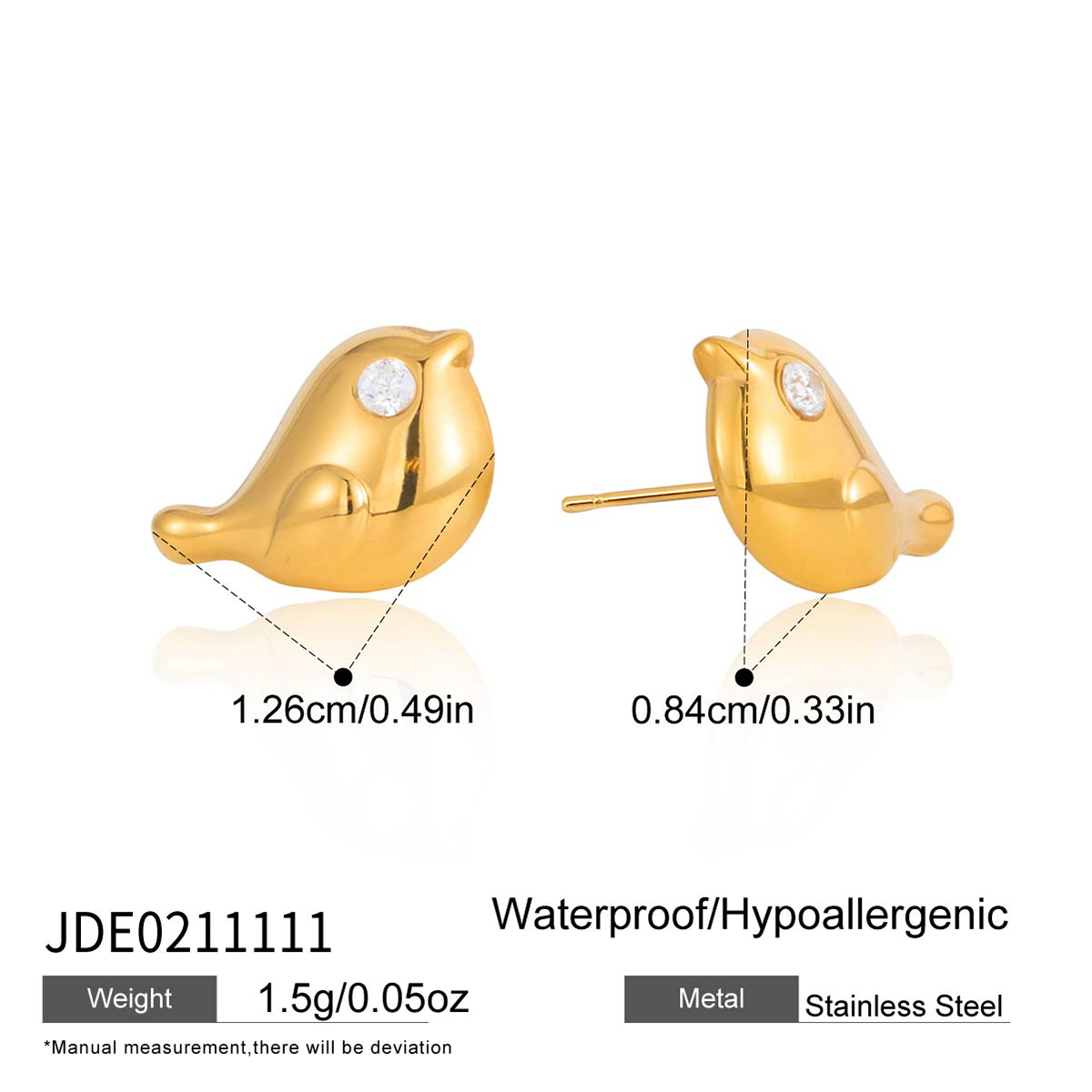 Boucles d’oreilles en acier – E0211111